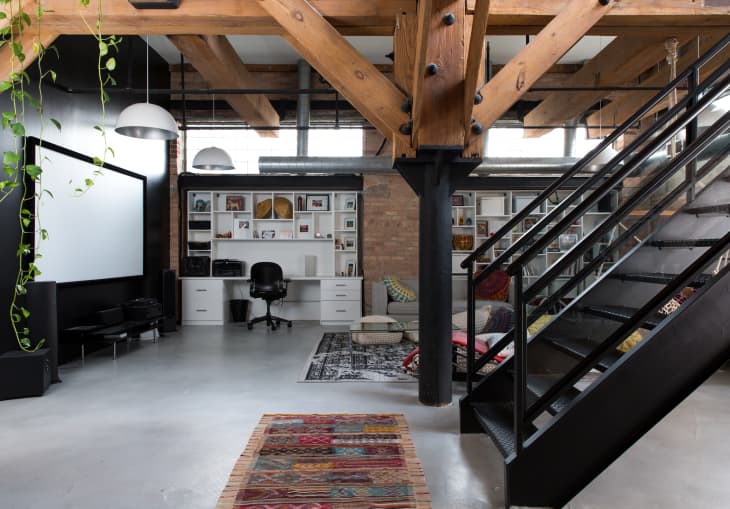 View of Warm Industrial Remodeled Chicago Loft Tour | Apartment Therapy